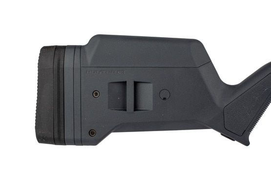 Magpul grey Hunter 700L stock offers adjustable length of pull and cheek reisers for an optimal fit